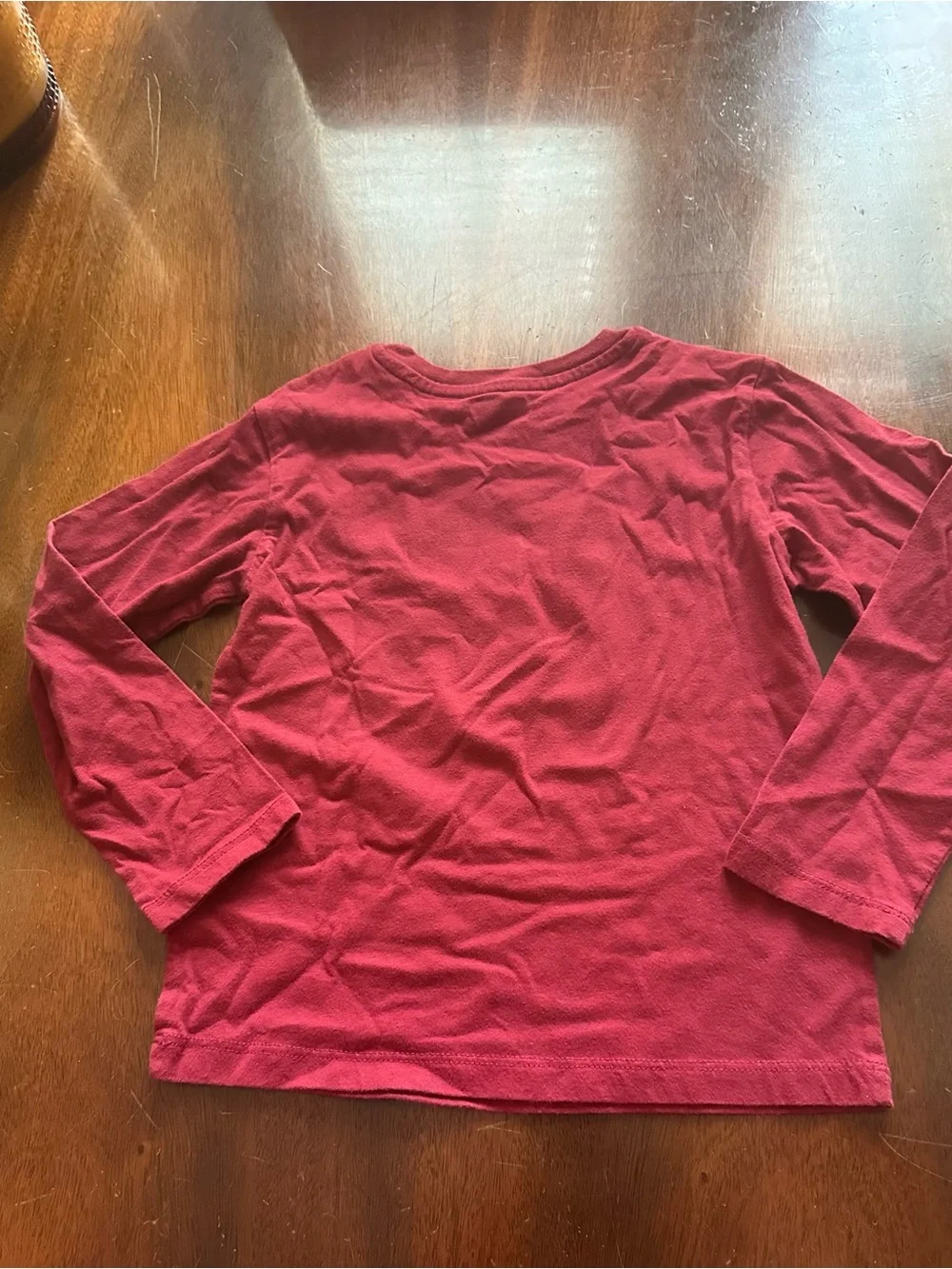 Kids' Red T-Rex Graphic Long-Sleeve Shirt Freshly Pressed Upon Purchase